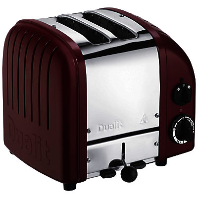 Dualit Made to Order Classic 2-Slice Toaster Stainless Steel/Wine Red Matt
